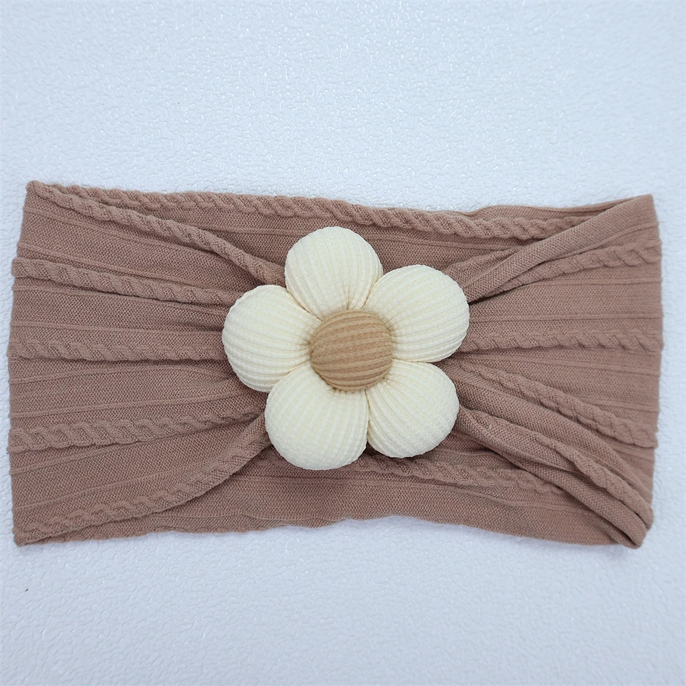 Pasgeboren Baby Hoofdbanden Nieuwe Bloem Nylon Hoofdband Baby Peuter Prinses Elastische Haarband Hoofddeksels Haaraccessoires voor kinderen