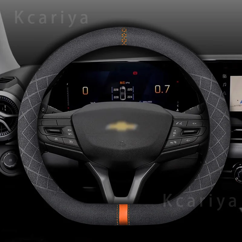 Fur car steering wheel cover, 38cm, for Chevrolet Cruze, Malibu, Spark, Captiva,Equinox,Trax, tracker, AVEO,Camroo