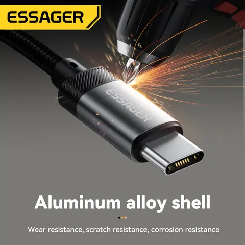 Essager Lightning till 3,5 mm-jack ljudadapter hörlurar Aux-kabel USB Typ C till 3,5 mm-adapter OTG Typ C för iPhone Xiaomi OnePlus 10 best sales USB till ljuduttag - №3
