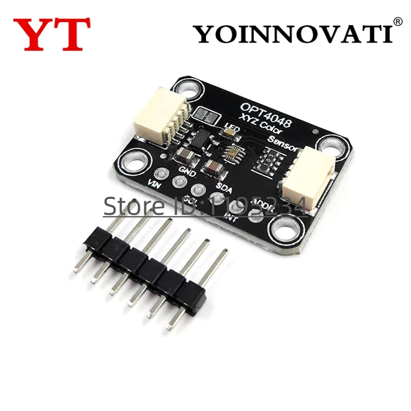 OPT4048 True XYZ Color Sensor,High Accuracy Chromaticity&Lux Measurement,I2C,for Professional Lighting, Industrial Inspection