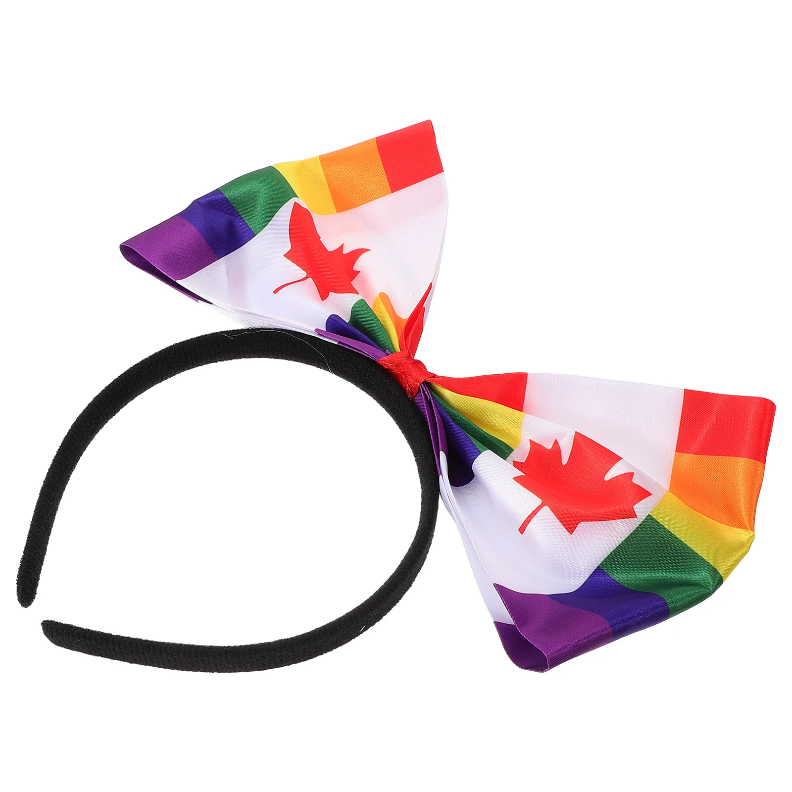 

Canada Flag Bow Headbands Women Hair Accessories Stylish Party Bow Headband National Headbands National Hair Bands