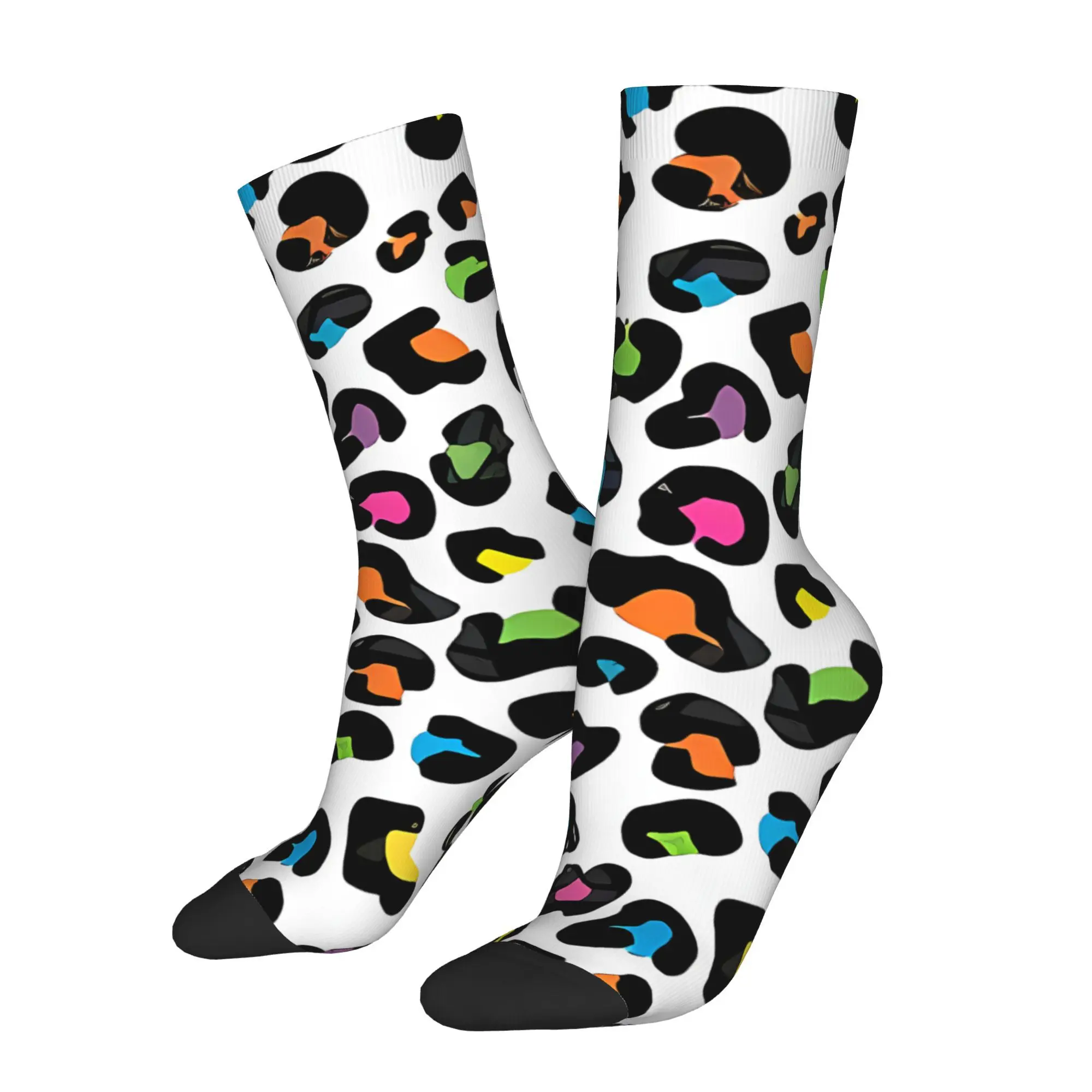 

Leopard Print Pattern Sock Printed Man Polyester