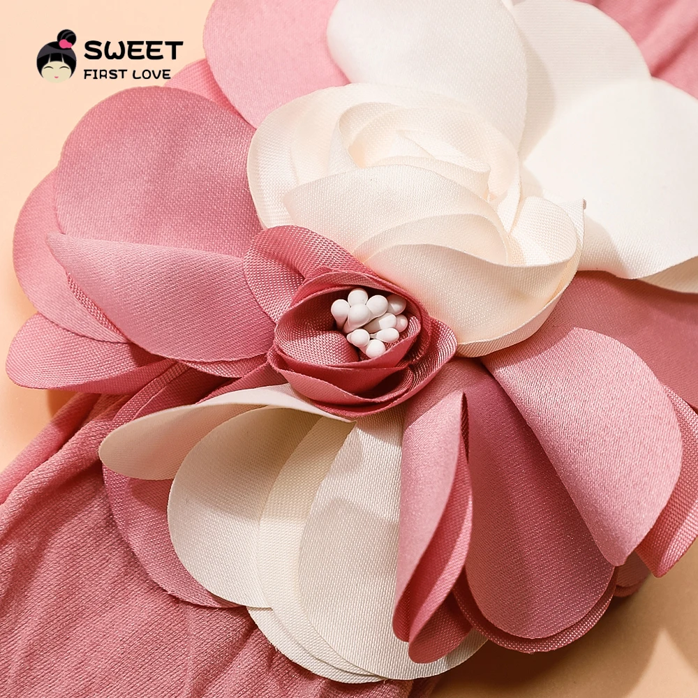 Headband Baby Hair Chiffon Flower For Girls Soft Nylon Elastic Newborn Toddler Hairband Headwear Hair Accessories For Chlidren