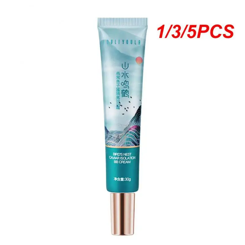 1/3/5PCS BB Cream Landscape And Cranes Isolation Liquid Foundation Concealer Lasting Waterproof Moisturizing Brighten Skin HOT