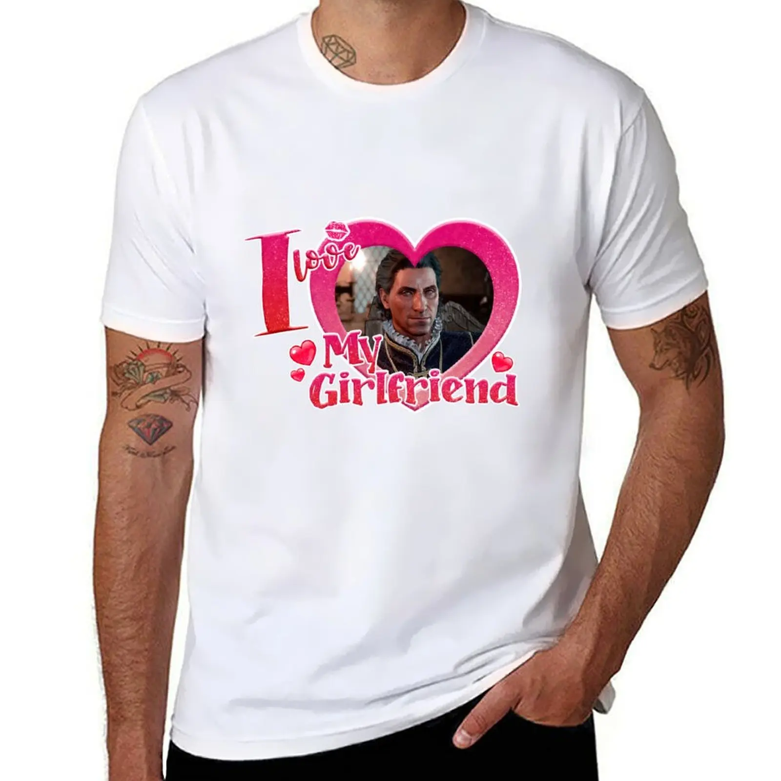 

man GIRLFRIEND for for T-Shirt I shirts printed LOVE oversize man t shirts shirts MY t RAPHAEL anime t cotton
