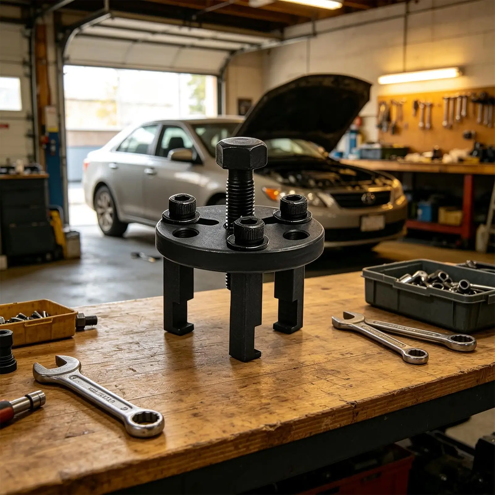 AC Compressor Clutch Bearing Puller Air Pump Head Tool Vehicle Clutch Puller Removal Tool for Workshop Dealership