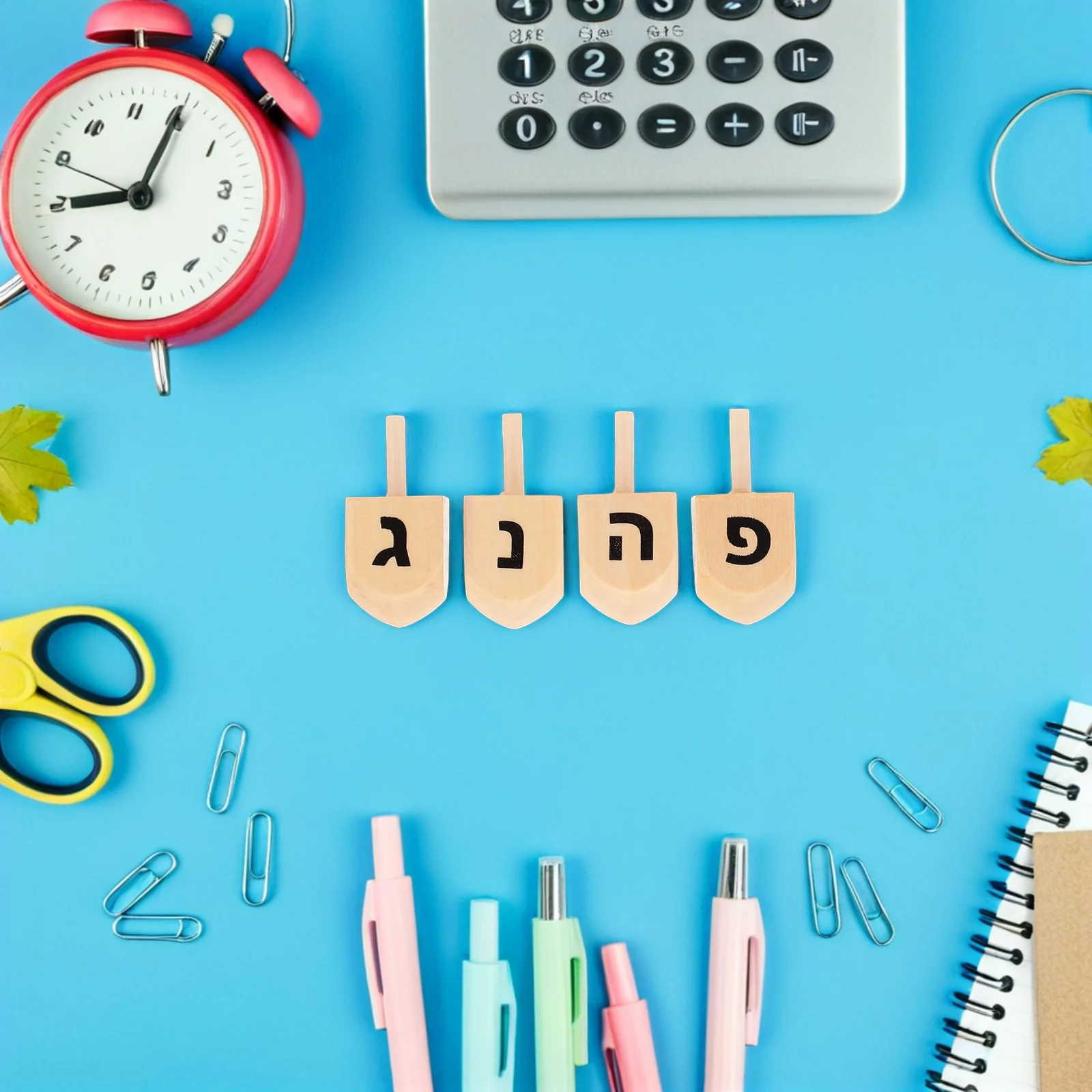 

8pcs Hanukkah Dreidels Wooden Spinning Tops For Kids Family Indoor Outdoor Games Holiday Party Supplies Mini Dreidel Bulk Set