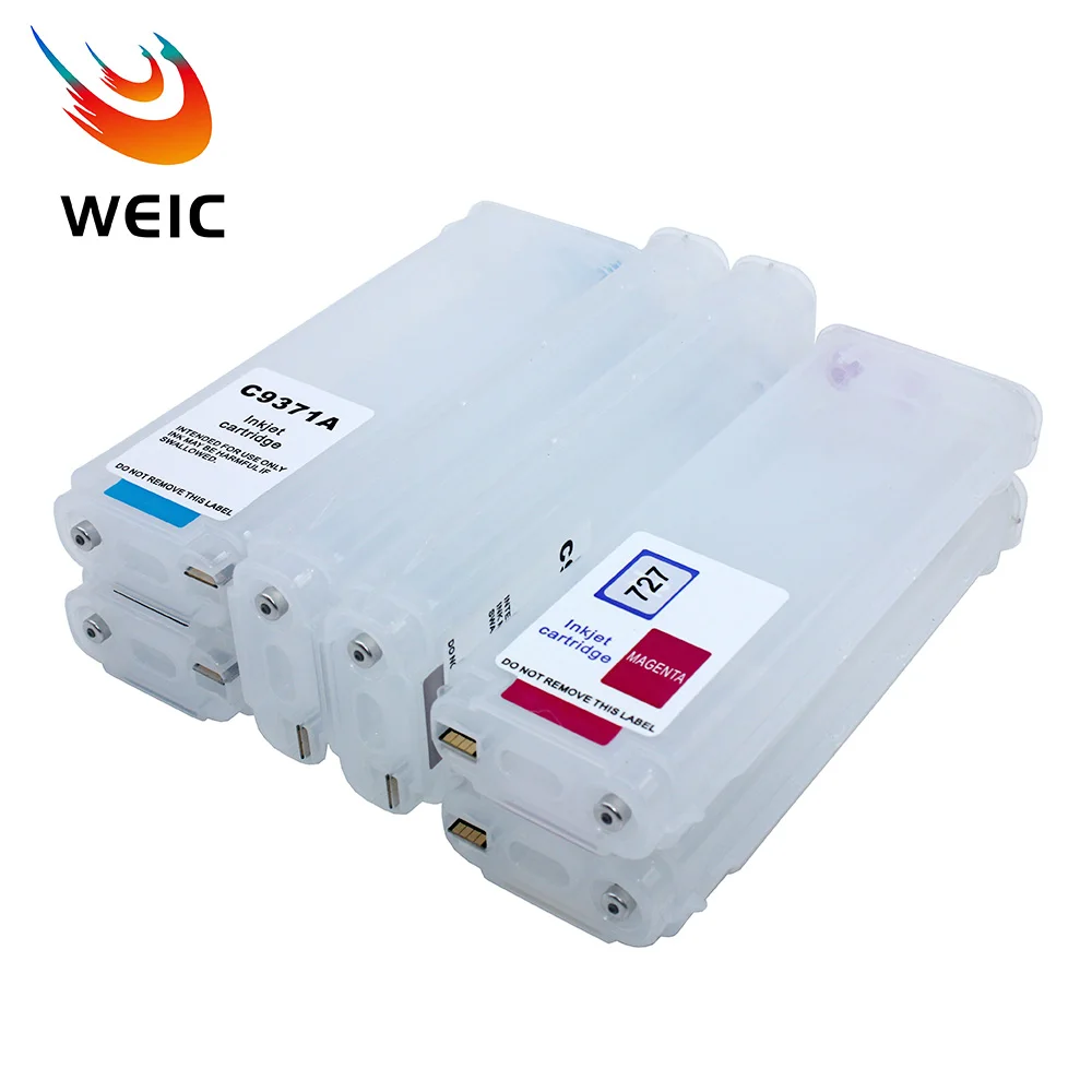 

HP727 727 280 мл пустой многоразовый картридж, совместимый с принтерами T920 T1500 T2500 T930 T1530 T2530 с чипом или без чипа