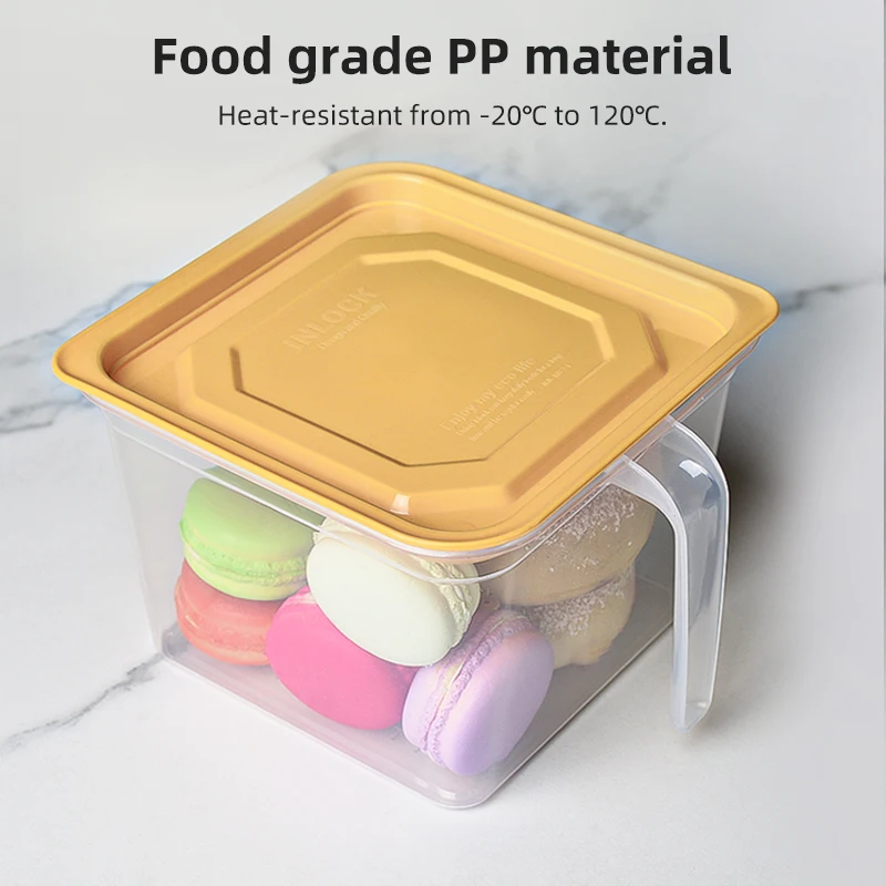 Food grade fresh-keeping box refrigerator miscellaneous grains fruits food plastic sealed box household kitchen storage box