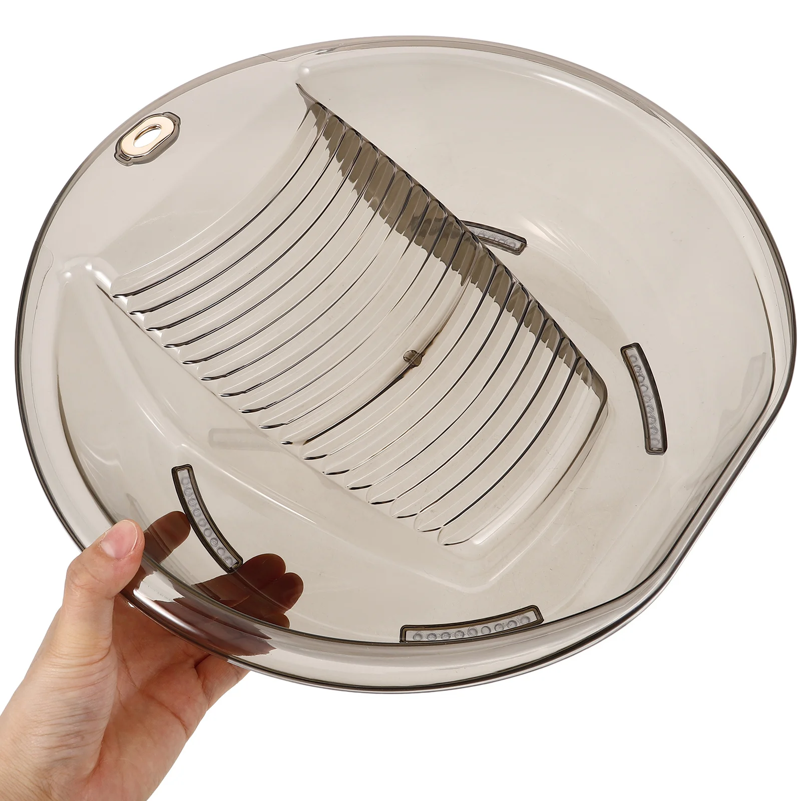 

Laundry Basin Washboard Durable Pet Wash Tub Clothes Hand Wash Small Size Lightweight Portable Washbasin Dormitory Use