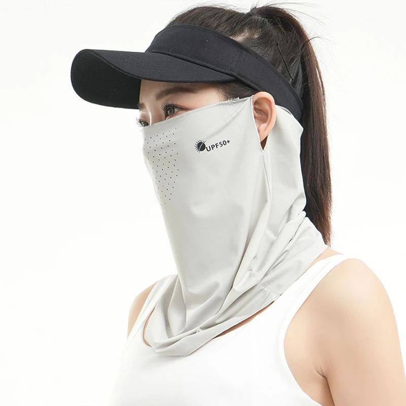 Fishing Cycling Bandana Mask Cooling Neck Gaiter Outdoor Sports Hiking Neck Tube Scarf Bicycle Summer Breathable Face Cover