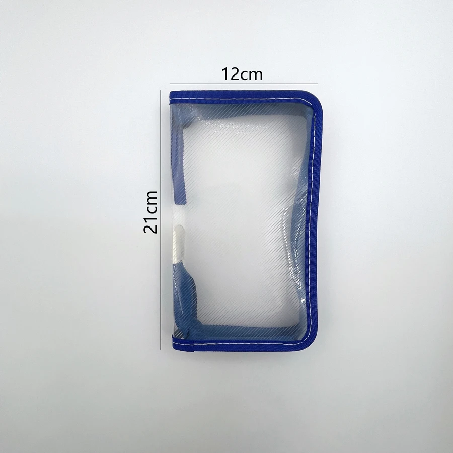 1 transparent minimalist card storage bag, A6 large capacity stationery sticker office supplies, card storage suitable as a stud