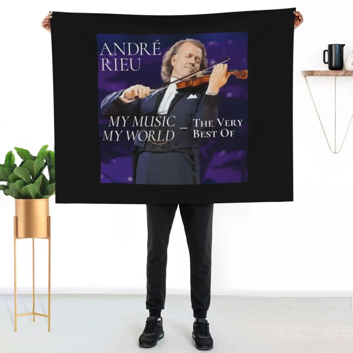 My Music - My World Throw Blanket All Season Lightweight Soft Blanket for Bed