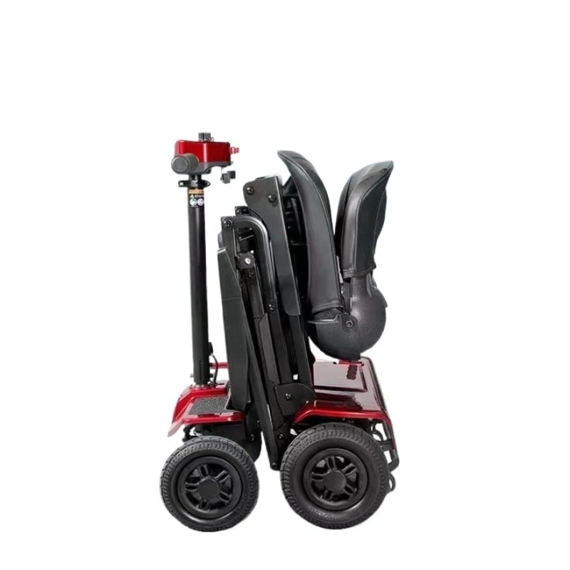 

Automatic folding mobile scooter 4-wheel foldable electric disabled scooter