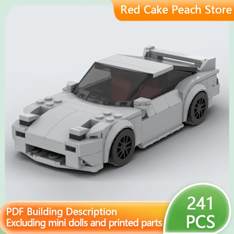 

Модель скоростного гоночного автомобиля MOC, строительные кирпичи 180SX, хэтчбек, спортивный автомобиль, модульная технология, детский праздничный подарок, сборный игрушечный костюм