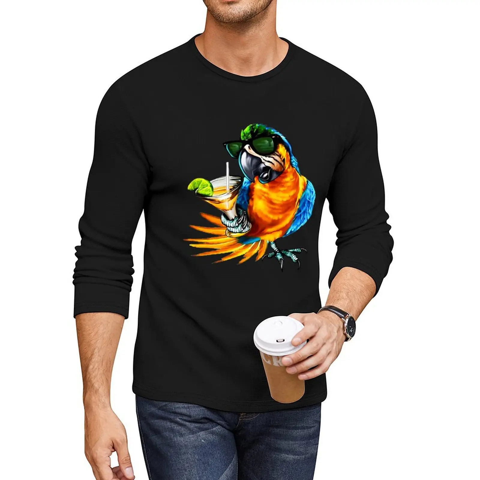 carrot bird jimmy Long T-Shirt man clothes boys white t shirts big and tall t shirts for men