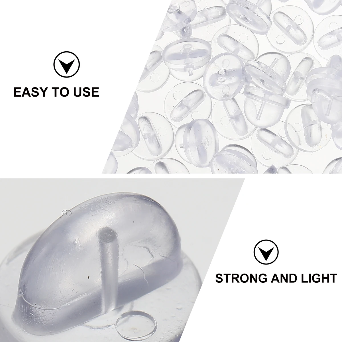 

200pcs Butterfly Cap Brooch Back Locking Pin Clutch Brooch Pins Tie Tacks Lapel Holders Badges Backing Clasp Jewelry Making