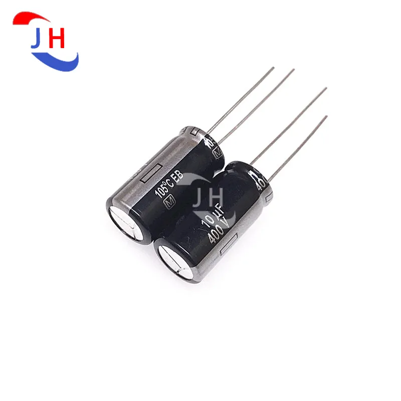10PCS Aluminum Electrolytic Capacitor 400v10uf 10*20 EB High Frequency Long Life 5.0mm Pin Distance 400V 10UF