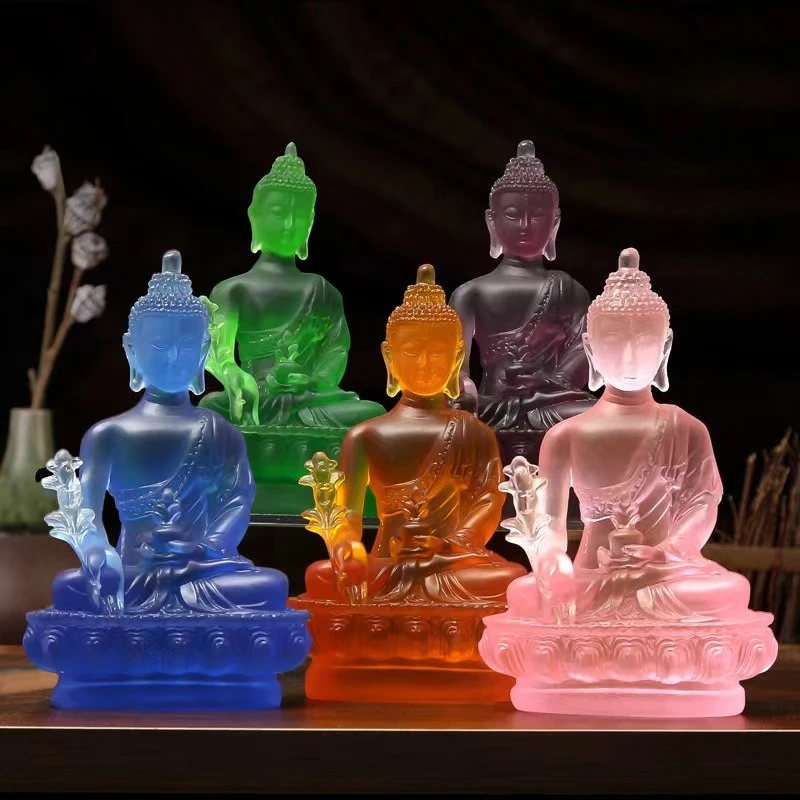 

Cz medicine buddha water glazed buddha statue tibetan statue home temple worship ornaments