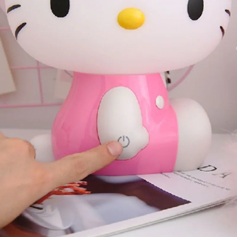 

Sanrio New HelloKitty Kawaii Anime Cartoon Night Light Desk Lamp Bedroom Fashion Trend Sense of Luxury Eye Protection Sweetness