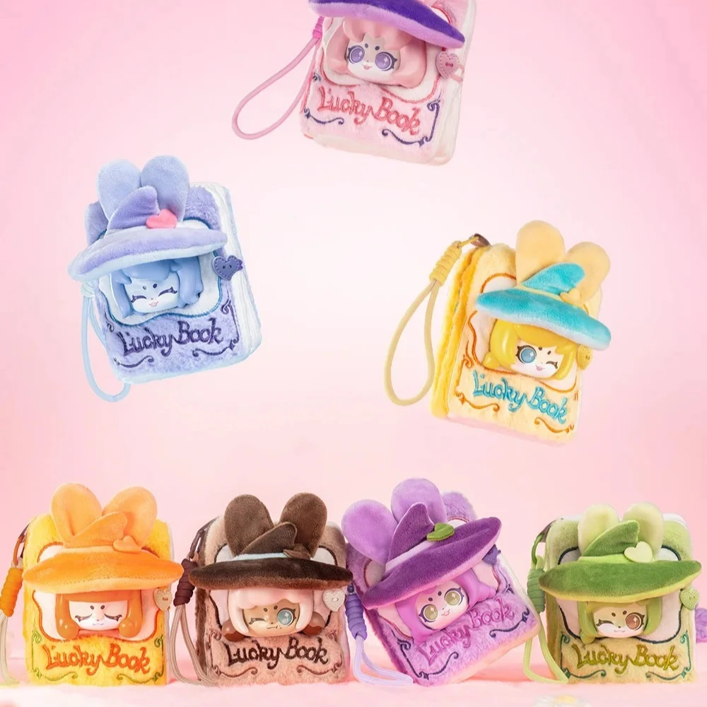 CUP RABBITS Lucky Book Vinyl Plush Blind Box Toys Magic Books Mystery Box Model Gifts Pendant Collection Each Book Has 8 Answers