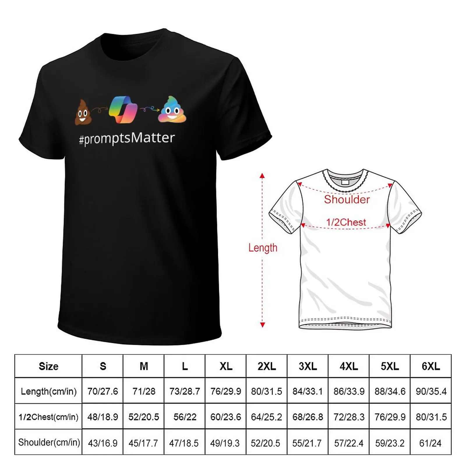 Prompts Matter white text T-Shirt Quick Dry Fishing T-Shirt
