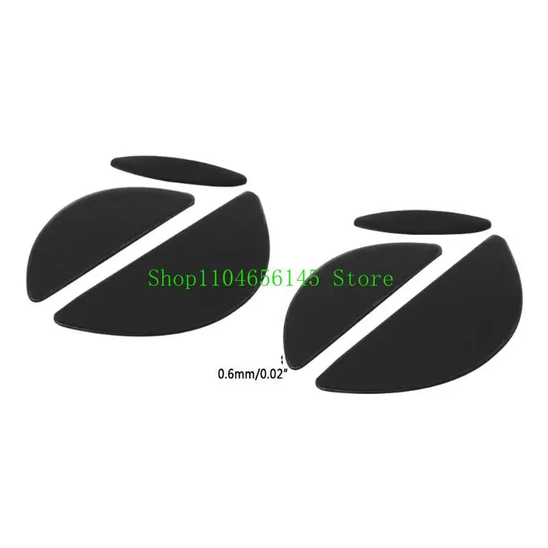 2 conjunto profissional mouse patins adesivos mouse pés almofada desliza borda curva substituição para mx518/g400/g400s mouse
