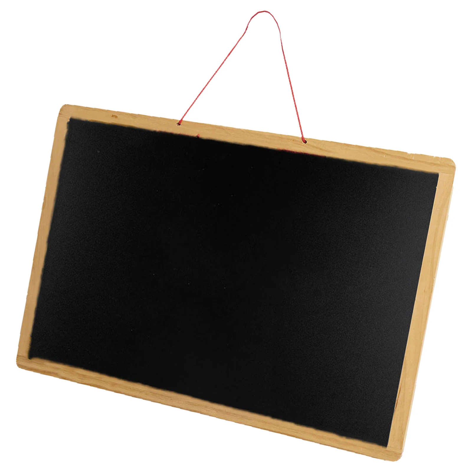 1Pcs Black White Magnetic Wooden Chalkboard Double-Sided Hanging Message Board Reusable Creative Writing Board for Home