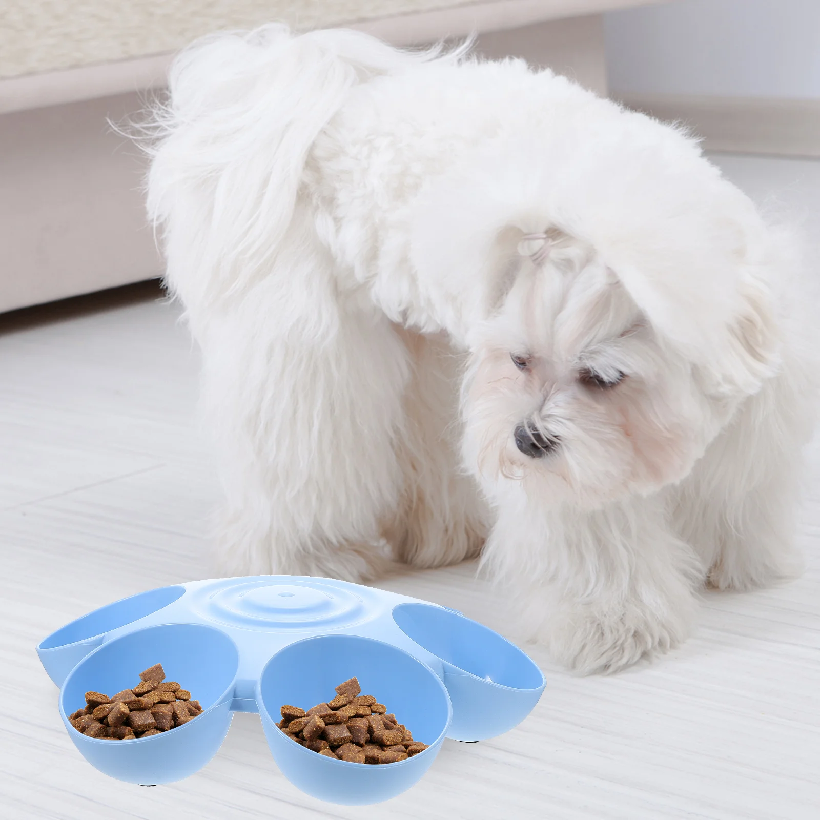 Pet Feeding Bowl Beverage Dispenser Multiple Feeder Cat Plastic Puppy Dog Treats Travel Food