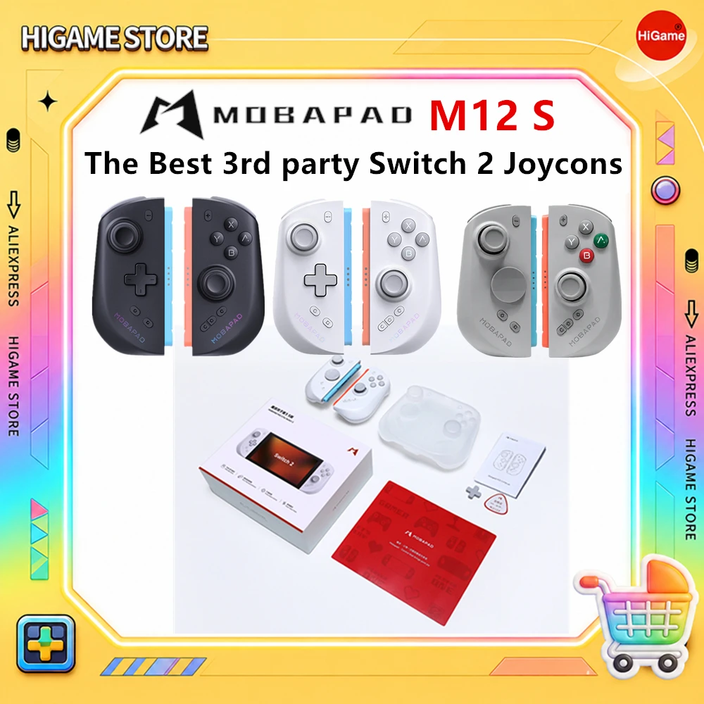 mobapad-m12-s-para-switch-2-controles-de-juego-joycon-con-base-de-carga