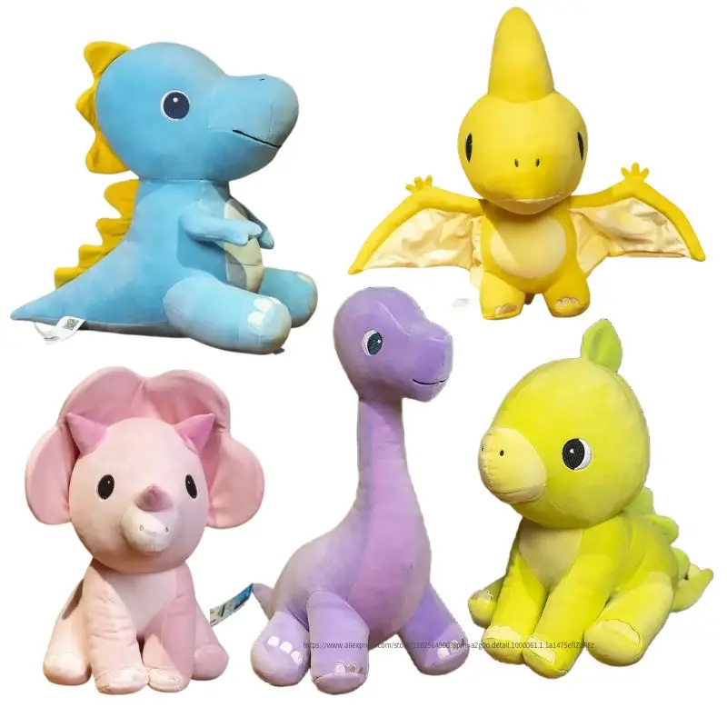 Cartoon Animals Dinosaur Plush Toy Dolls for Lively Lovely Dino Doll Children Kids Baby Accompany Toys Pillow Boy Birthday Gift