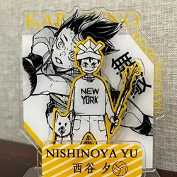 Yu Nishinoya Acrylic Men Stand Model Haikyuu Anime Model Action Figure Ornament Fashion Kids Friend Gift Toys Collection Cosplay