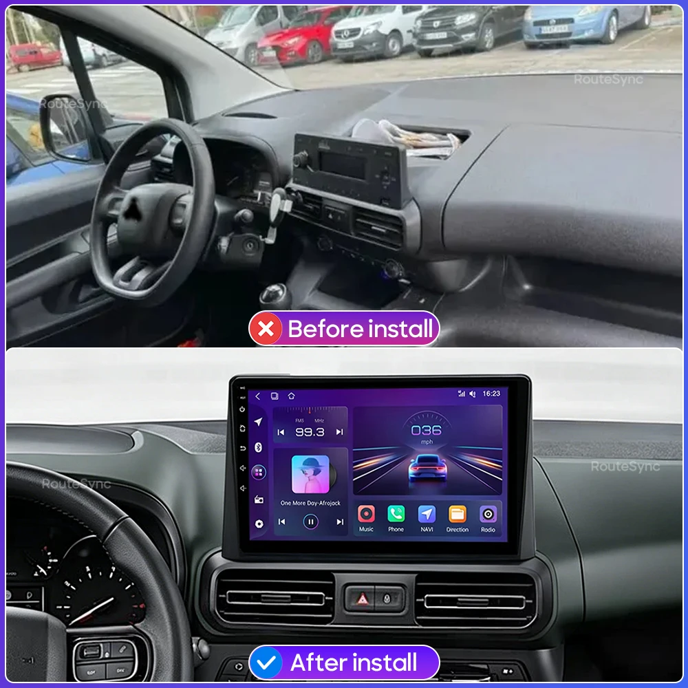 Car Multimedia Player For Citroen Berlingo 2019 Peugeot Partner Rifter 2020 Opel Combo Android 16 Radio Carplay Auto 2din GPS 4G