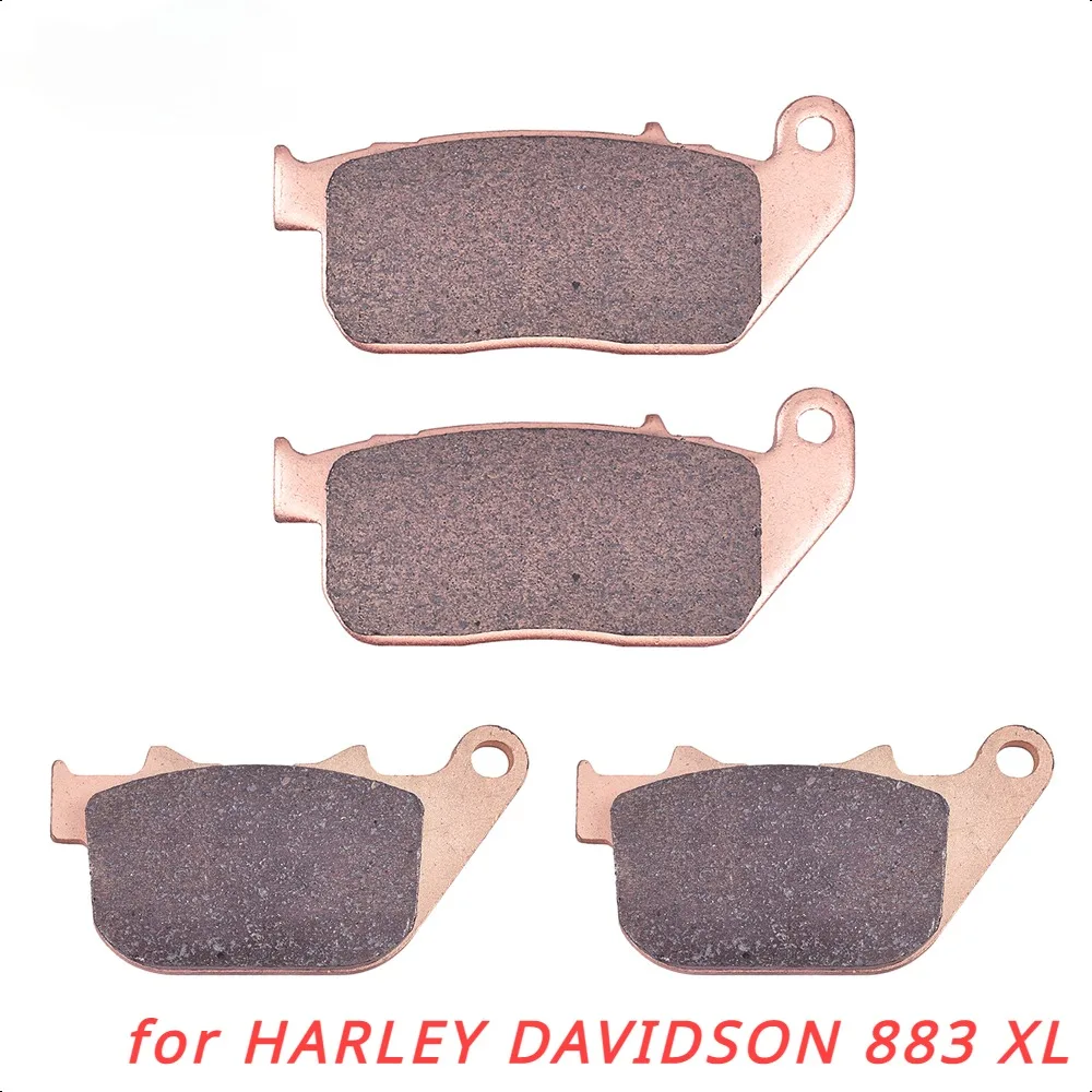 Motorcycle Front Rear Brake Pads For HARLEY DAVIDSON 883 XL 883L Superlow XL883N Iron 1200 XL Sportster Custom 1200