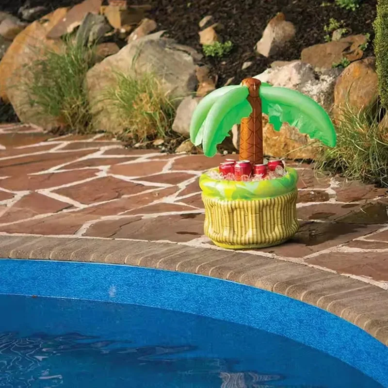 Sommer Strand Pool Party PVC Aufblasbare Palme Eis Eimer Kühler Getränkehalter Kinder Aufblasbare Spielzeug Kaktus Modell