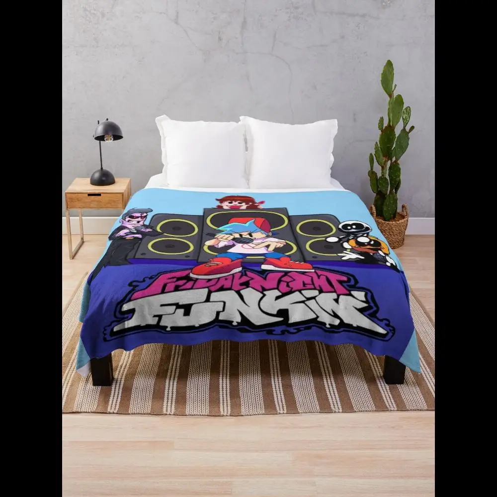 

Friday Night Funkin Music and Video Game Birthday Throw Blanket Officially Licensed FNF Gift for Fans