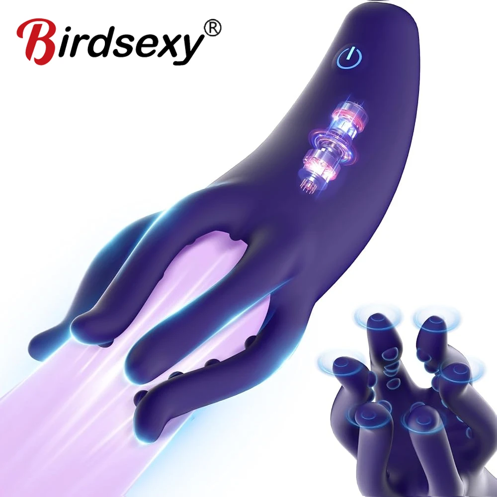 Entrenador de glande de pene, estimulador de masaje, masturbador masculino, vibrador de entrenamiento de glande, Juguetes sexuales para hombres, retardo duradero, resistencia Exer 18