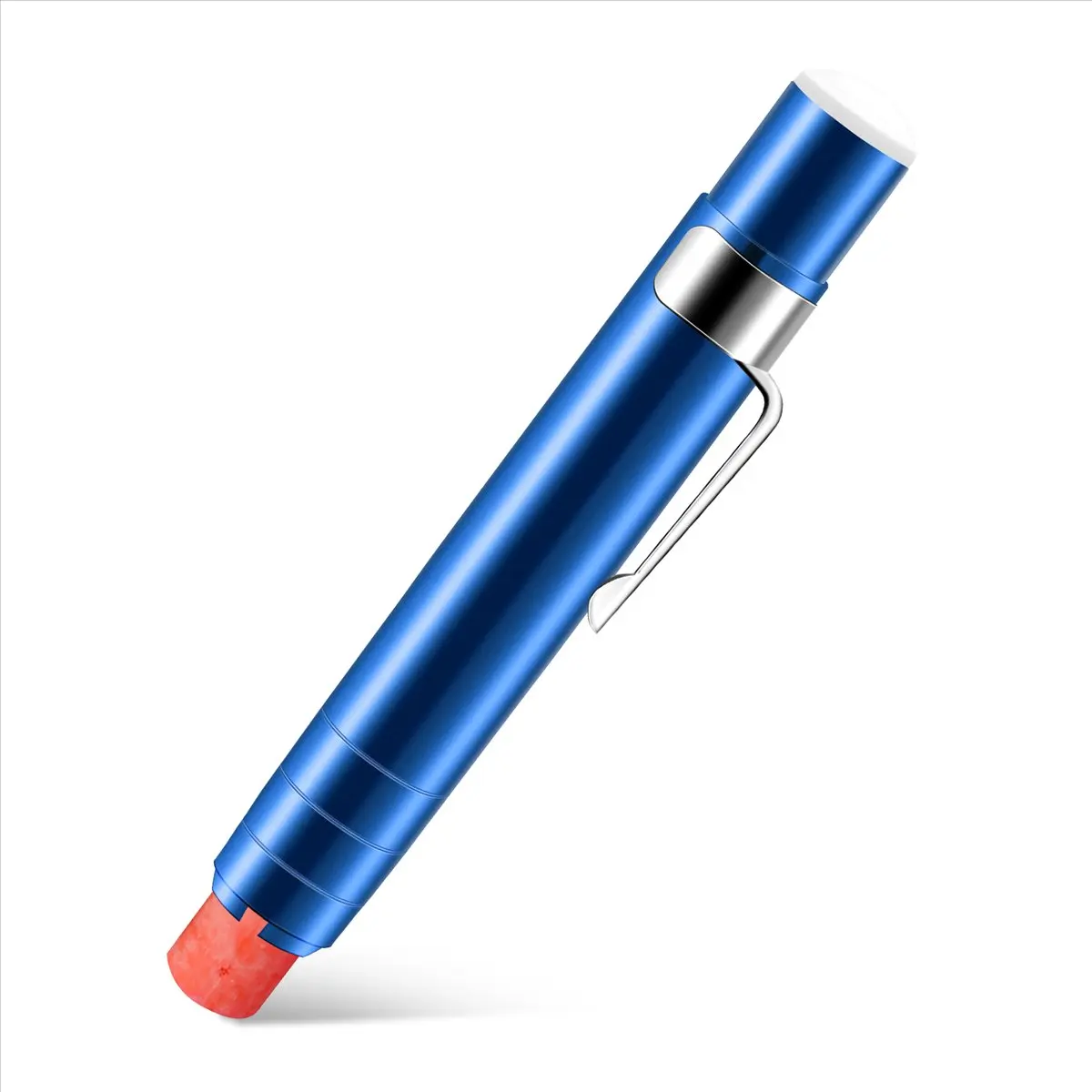 【New User-Coupon!】1 pcs Black Aluminum alloy Chalk Keeper Holder (blue)