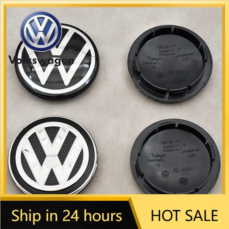 

Новые колпачки на центральные отверстия колесных дисков 65 мм (4 шт.) для Volkswagen VW Golf, Passat, Tiguan, Lamando, Teramont, Cross, Lavida (модель 2026 года)