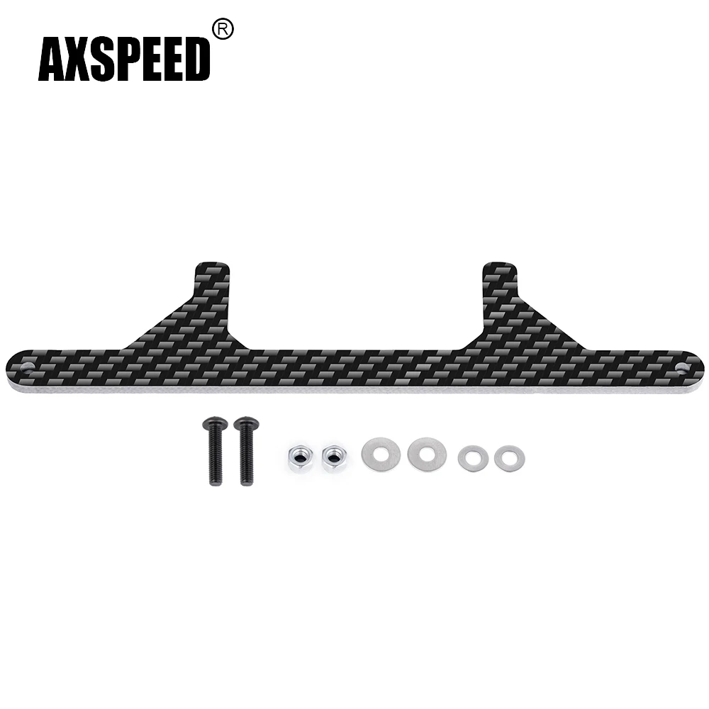 AXSPEED Carbon Fiber Rear Steering Lock Plate for Tamiya 1/10 Clod buster 4x4x4 Monster Truck Model Upgrade Parts