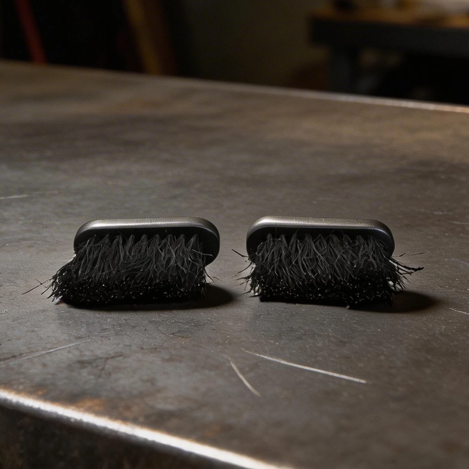 2PCS Fireplace Brush Replacement Set for Standard Fireplace Tool Handles with Natural Bristle Cleaning Performance