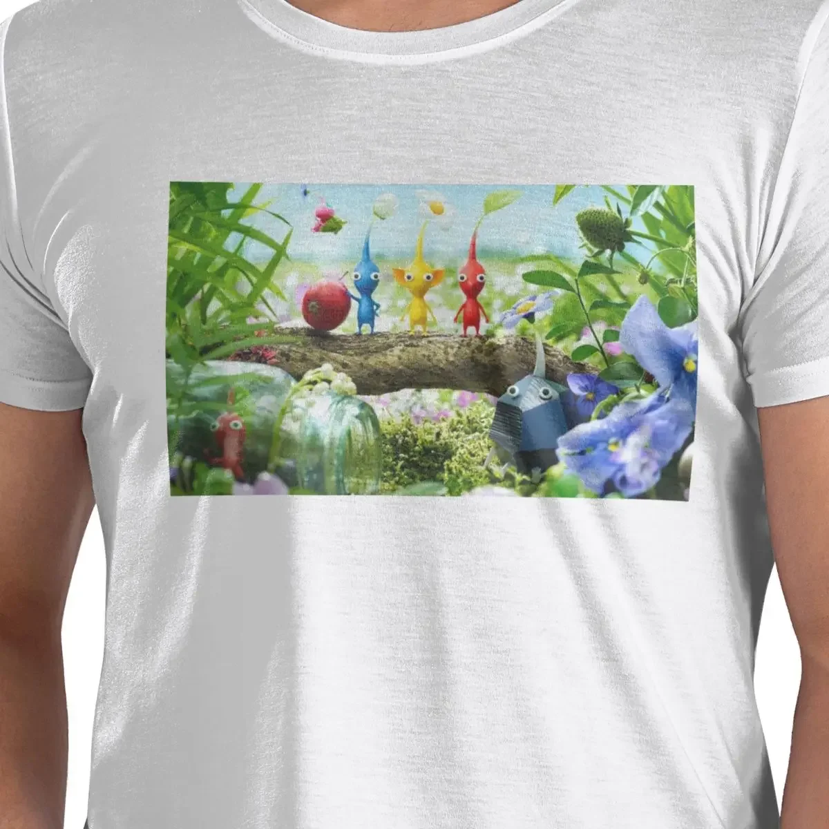 Pikmin 100% Cotton T-Shirt Men'sFunny T Shirts Men O-Neck Short Sleeve S-6XL