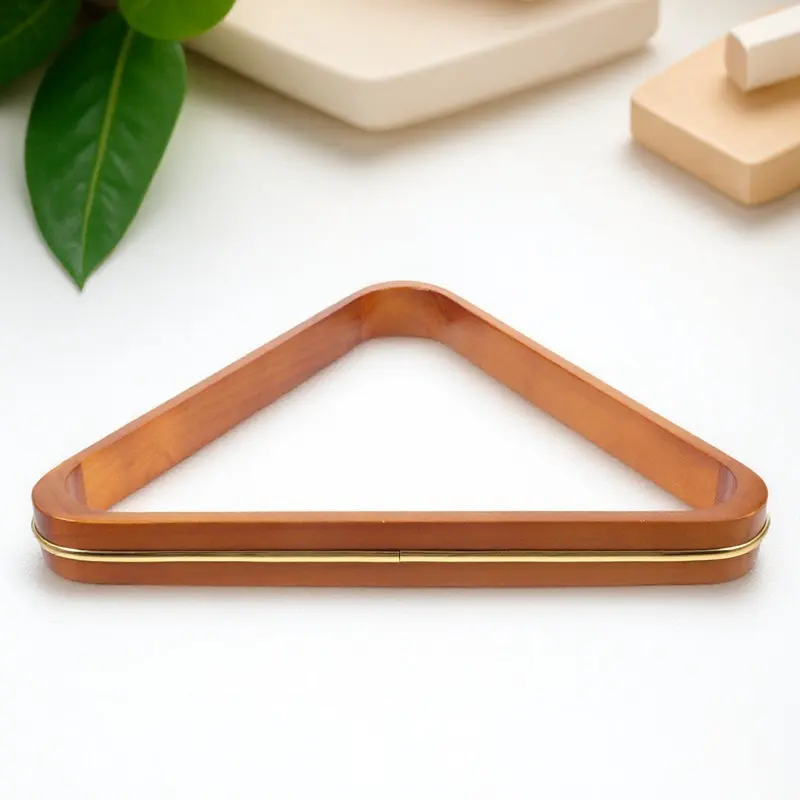 

Premium Solid Wood Billiard Balls Rack Triangle Shape Pool Table Organizer Stable Structure Wear Resistant Fall Proof Billiard