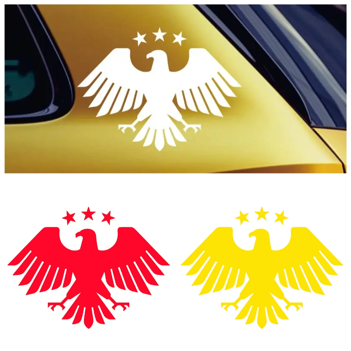 

Syrian National New Emblem Car Decal | Waterproof Vinyl Sticker for Truck Bumper, Rear Window