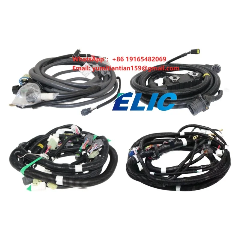 Guanghzou Excavator Parts Electrical Wiring Cab Cable Wire Harness for Sany John Deere Isuzu Volvo Kobelco Komatsu Hyundai