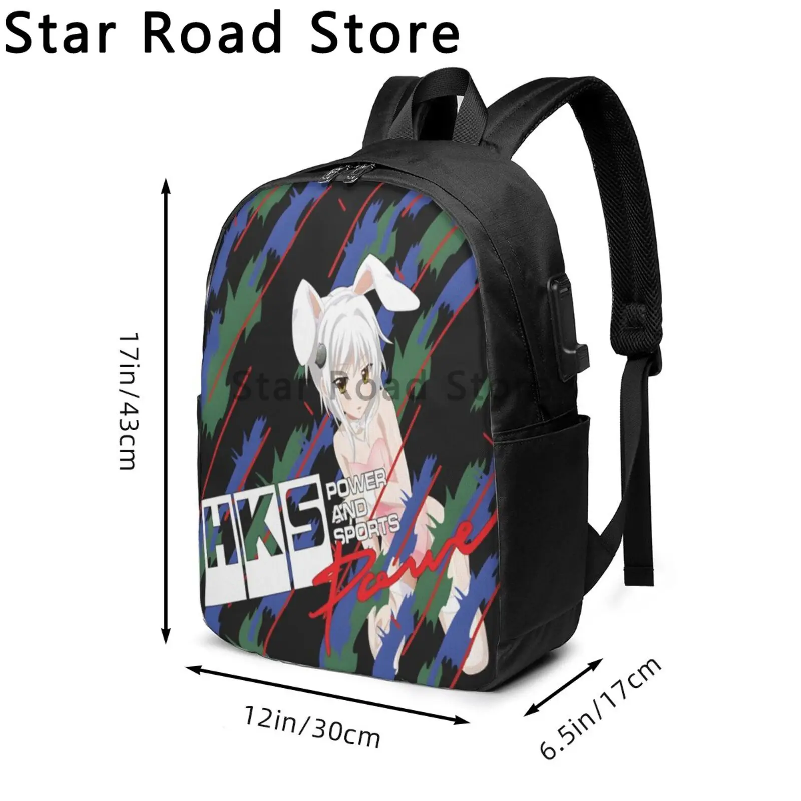 HKS JDM Vintage Cool Backpack High School Business Power and Sportser Performance Turbo Logo Plecak na co dzień dla mężczyzn i kobiet Torby płócienne