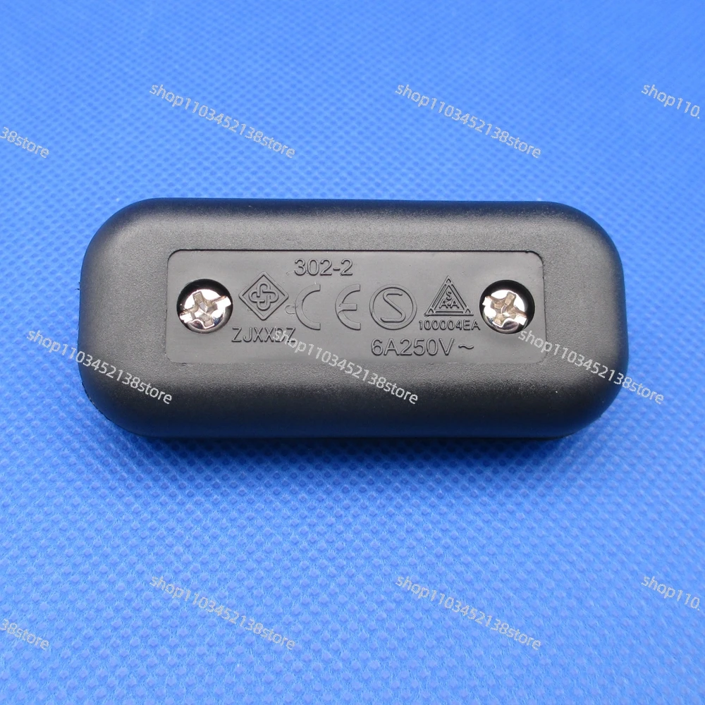 1pcs High Quality Two-wire Control ON/OFF Inline Switch White Black in Line Table Lamp Desk Light Cord Cable Switch 110-250V 6A