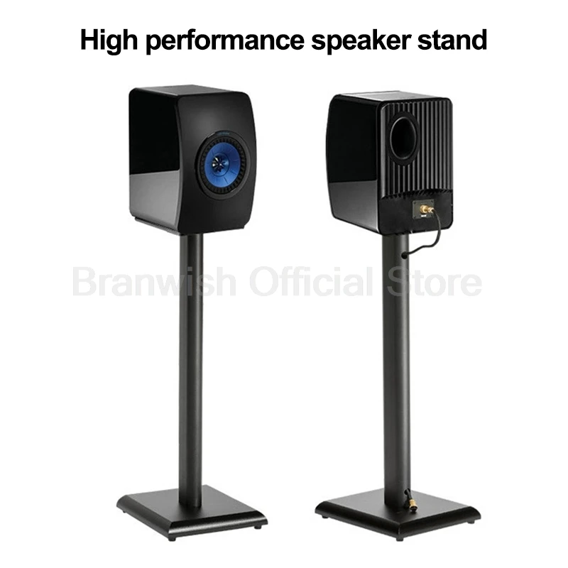 60cm/80cm 2pcs Speaker Stand Floor Bookshelf Surround Sound Audio Bracket Home Theater Wooden Sound Box Stand for Living Room