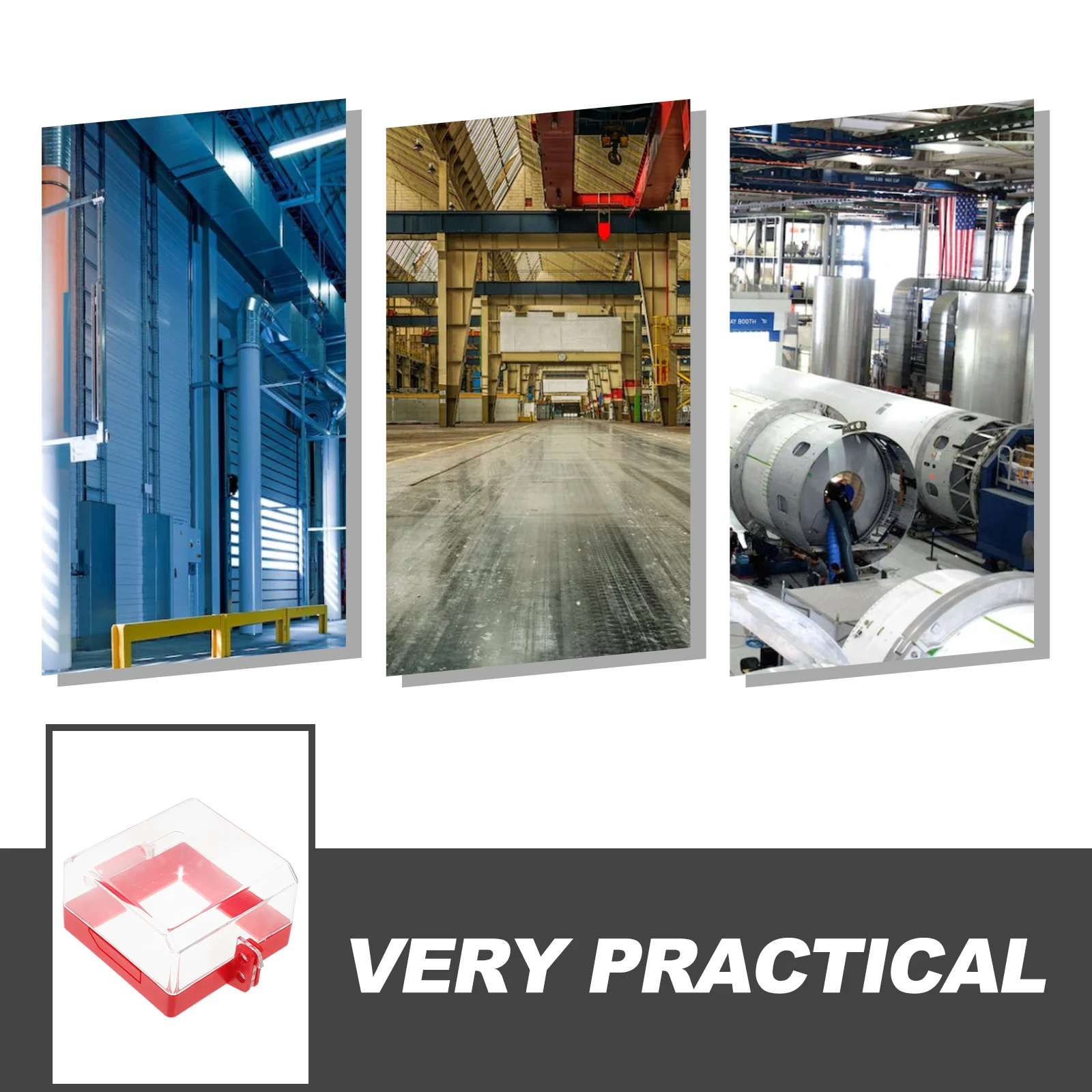 

Protection Clear Button Cover For Home Wall Switches Locking Design Easy Install Durable Wide Application Switch Guard