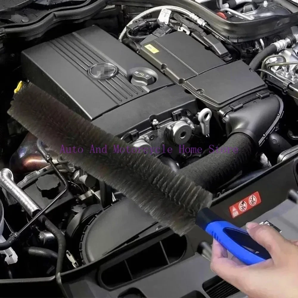 60cm Tire and Wheel Brush Car Cleaning Kit Wash Tool Brush Detailing Tyre Grille Engine Rim Brush Auto Cleaning Accessories